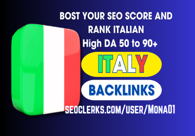 I will do 15 IT Doamin,  10 Dofollow italy site link-building with italian SEO high da backlinks
