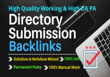 I will create 200+ approval directory submissions manual work