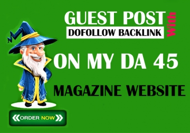 I will give you a high quality SEO article with a backlink from my da 45 website