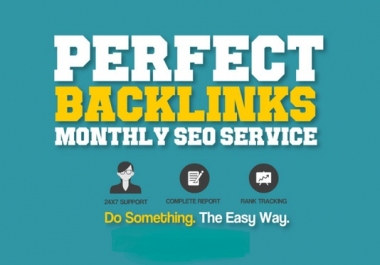 create high da authority whitehat backlinks,  monthly SEO service
