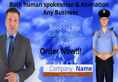 Professional Animation and human spokesman video ads