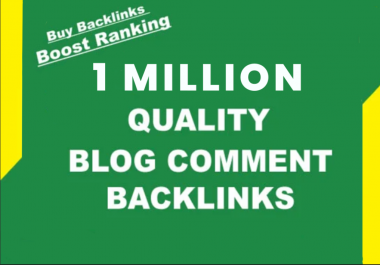 I will provide 1 million do f0llow SEO blog comment to bump ranking