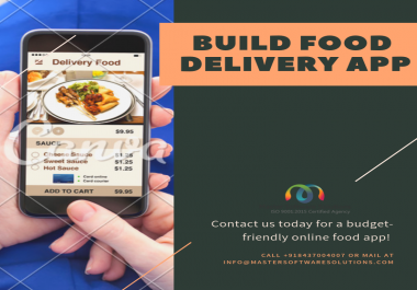 Build Food Delivery By Master Software Solutions