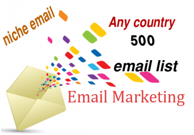 I will targeted niche email lists for email marketing campaigns