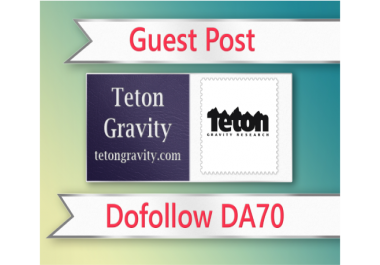Guest post on Teton Gravity - tetongravity. com - DA70