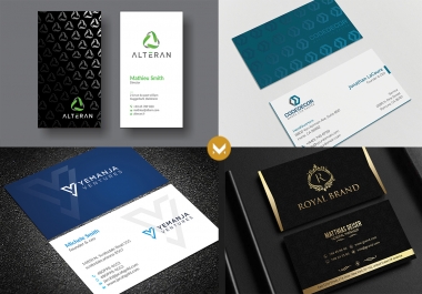 Design Amzing business card in 24 hr