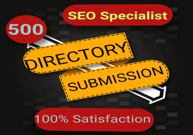 CREATE 500 DIRECORY SUBMISSION FOR YOUR SITE ON HIGH PR WEBSITE