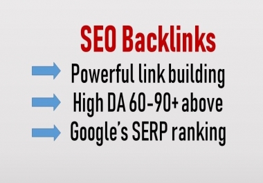 Provide 45 Back links with high DA Using 60 to 100 safe links