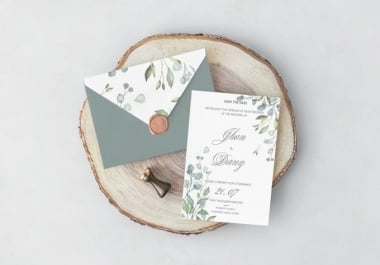 I will design a wedding card or invitation card for any event