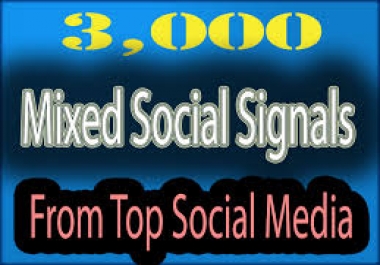 3000 website mixed SEO social signals