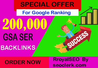 Exclusive 200,000 GSA Links for Boosting Ranking in Google SERP
