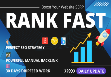Rank Your Website on Google,  30 Days Manual SEO Backlinks