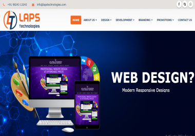 Complete Professional And Ads ready Website Designing On Wordpress plus free customer support