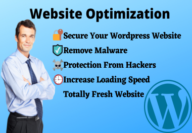 I will Secure Your Wordpress Website,  Remove Malware and Increase Website loading Speed SEO
