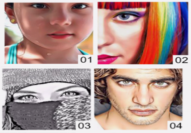 I will convert your image to cartoon vector drawing