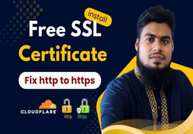 I will fix SSL and http errors and install SSL certificate