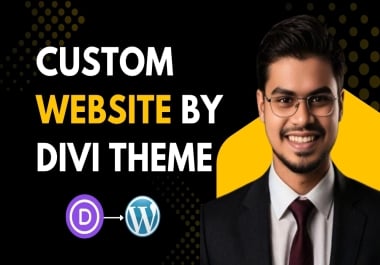 I will design and customize divi website for businesses