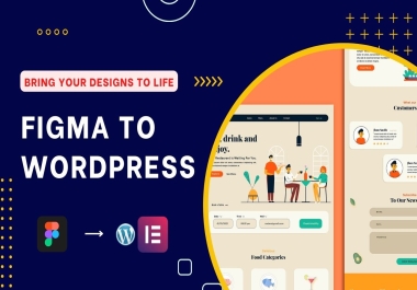 I will Do Figma to WordPress Conversion with Elementor - Bring Your Designs to Life