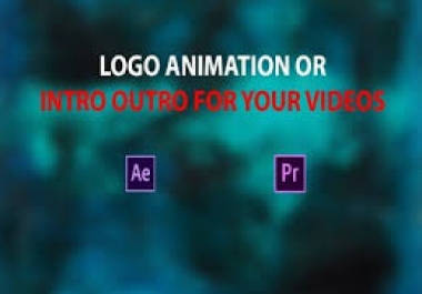 do youtube intro,  outro video or animated logo