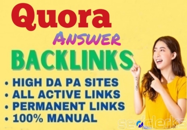 Get Targeted Traffic Through 24 Quora Answer & backlink