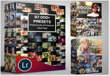 100,000 HQ Photoshop Actions,  Photoshop Text Effects,  Overlay Lightroom Presets