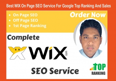 Best wix On Page SEO service for google top ranking and sales