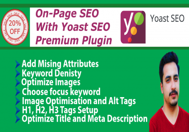 i will do wordpress yoast SEO optimization,image alt tag