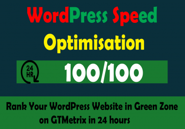 Do wordpress website speed optimization, increase page speed