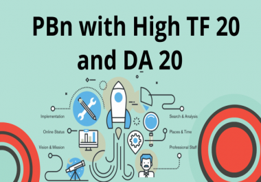 Build 6 Permanent Pbn Links,  High Trust Flow 20 And Da 20 Contextual Backlinks