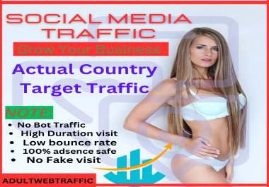 5000 Social Media Quality Targeted Traffic/Visitors to your Adult/Casino Website