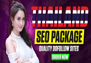 Thai site seo package with high quality backlink or high da