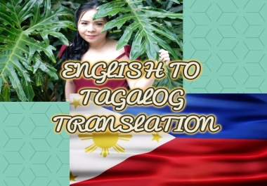Translate English to Tagalog Articles and Vice Versa