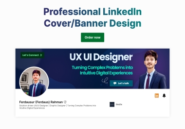design a professional linkedin banner,  social media cover