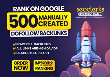 Do 500 manual dofollow blog comments with High DA and High DR backlinks