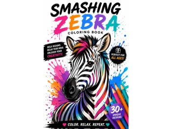 Get an Amazing Zebra and Friends Kids Coloring Book Pages for Just $5