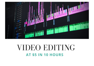 Video editing service in 10 hours