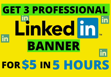 Professional Linkedin Banner in 5 hours