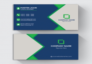 Design eye-catching business card,  visiting card in a Day