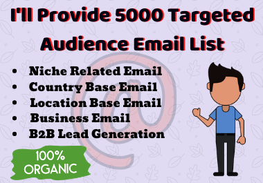 Get 500 email list for your targeted audience