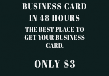 Design your business card Professional & PRINT READY