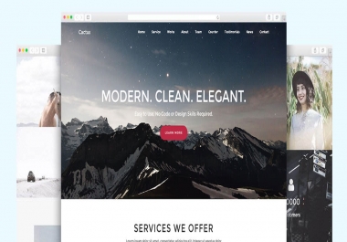 I will build you a modern wordpress website