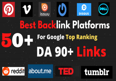 bulid 50 high DA PA authority seo backlinks,  link buliding