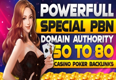 Get 700 Powerful Special Sports,  Casino,  Betting,  UFABET PBN Backlinks with DA 50 to 80 sites