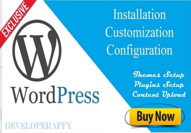Install WordPress or setup WordPress theme