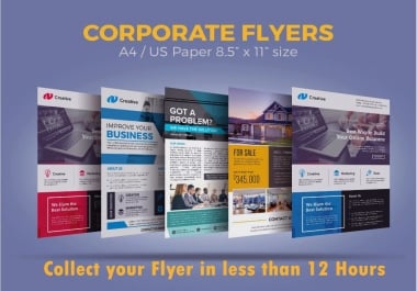Make Creative,  Unique Flyers bifold brochure Trifold brochure
