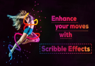 Glowing Scribble Lines Dance Effect