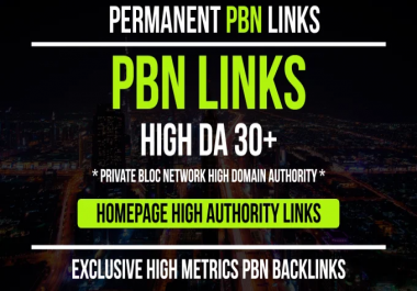 Provide You 10 Pbn Links From 30 To 50 Da Pa Pbn Sites