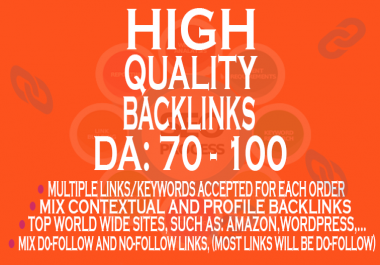 10 Most effective HQ BACKLINKS all from DA: 70+ [site booster]