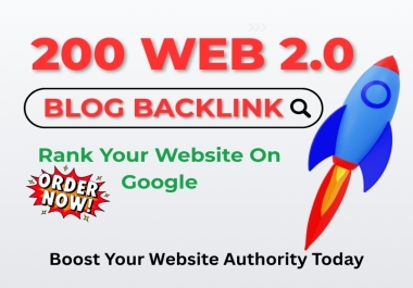 Super 200+ WEB 2.0 Backlinks for ranking