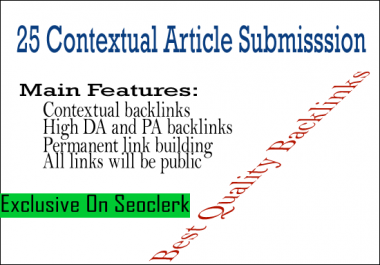 25 Best Contextual Article Submission For Google Rank